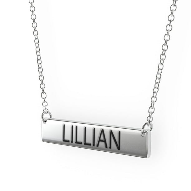 Lillian Pendant 24 Chain Sterling Silver St Lillian Pendant 24 Chain Sterling Silver St